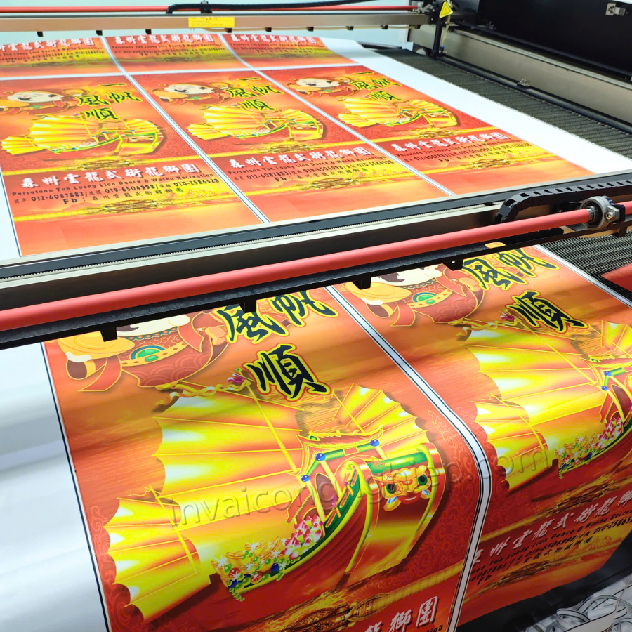 cắt laser vải cờ